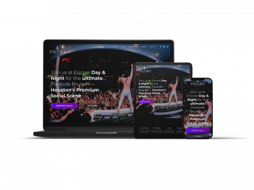 Encore website design