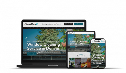 Glass Pro website design