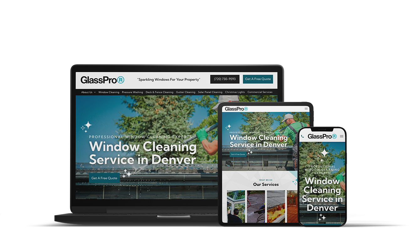 Glass Pro website design