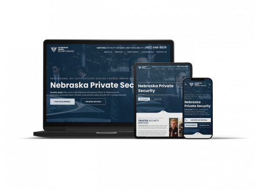 Guardian Angel Security website design