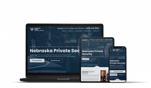 Guardian Angel Security website design