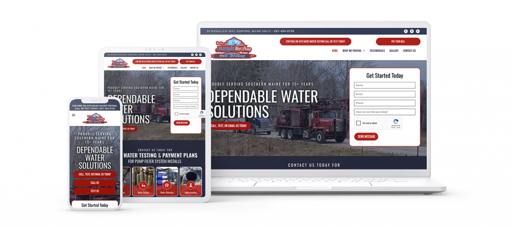 Marquis Well & Pump website design